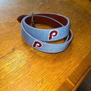 Smathers and Branson Philadelphia Phillies Baby Blue Belt Size 44